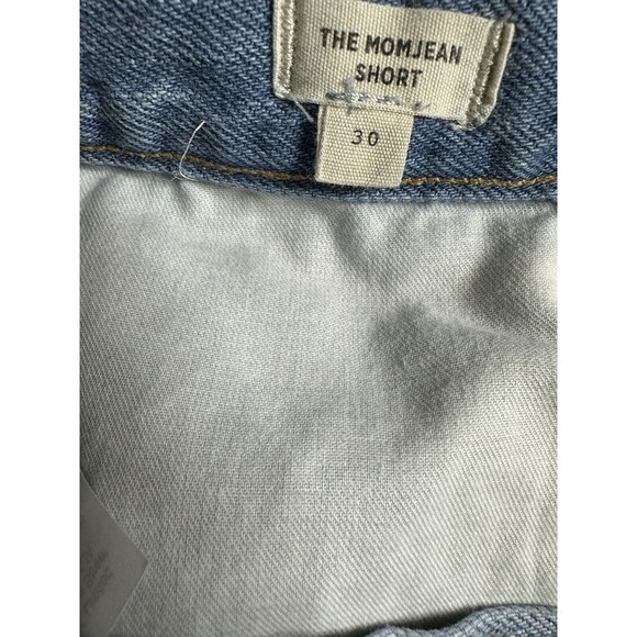 Madewell Size 30 Womens Blue 100% Cotton Stretch Pockets Denim Mom Shorts - Picture 8 of 10
